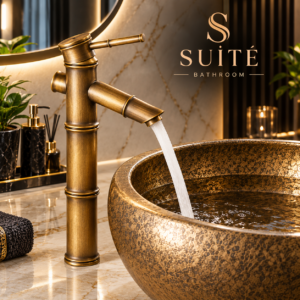SUİTÉ BATHROOM BAMBU ÇANAK LAVABO BATARYASI ANTİK